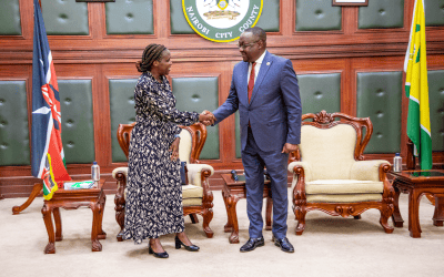 Ambassador Grace Okara meets Nairobi Deputy Governor to discuss Sustainable Urbanization